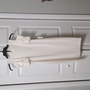 NWT Calvin Klein white cold shoulder dress